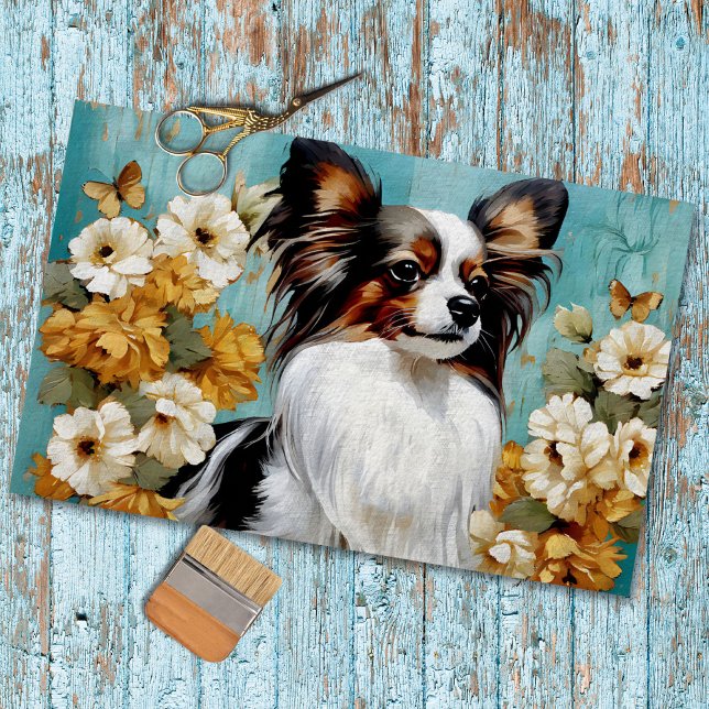 Papel De Seda Papillon Dog (Criador carregado)