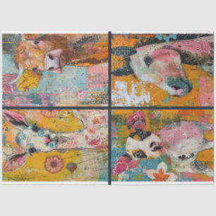 Papel De Seda Para a Fazenda de artista Diário de lixo animal 2