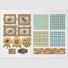 Papel De Seda Para Artistas Artesanais Ephemera De Girassol