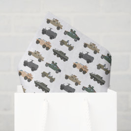 Papel de seda para decoupage de veículos militares