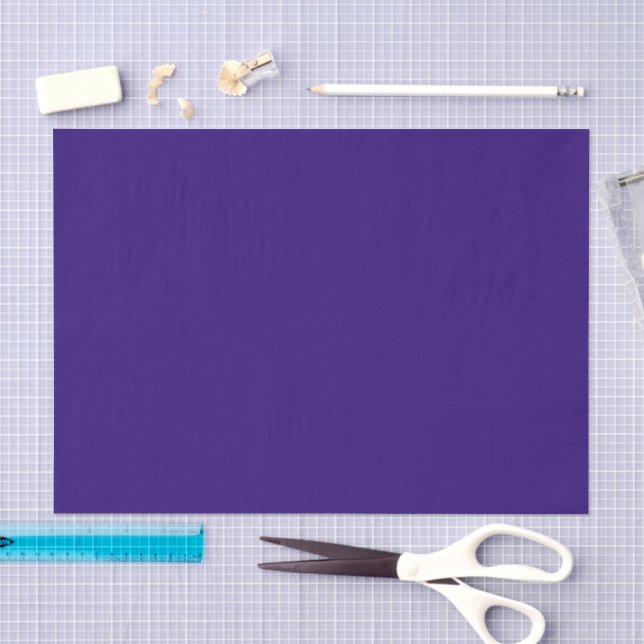 Papel de seda para decoupage roxo profundo sólido (Arte )