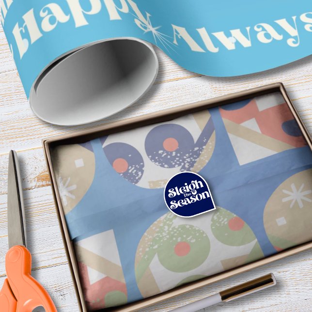 Papel de Seda para Feriados Oversized com Ornament (This listing is for the ornament tissue paper only, wrapping paper and sticker seal sold separately.)