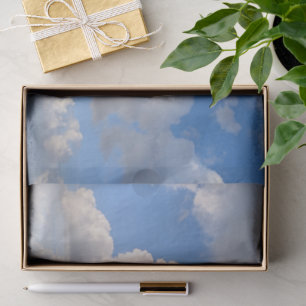 Papel de seda para fotografia de nuvens no céu