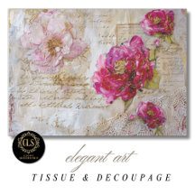Papel de Seda para Presentes Decoupage com Letra d
