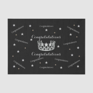 Papel De Seda Parabéns norte-americanos - Papel-matéria