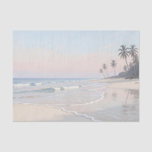 Papel De Seda Paraíso de Praia Tropical Serena (Frente )