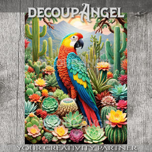 Papel De Seda Paraíso - Decoupage -