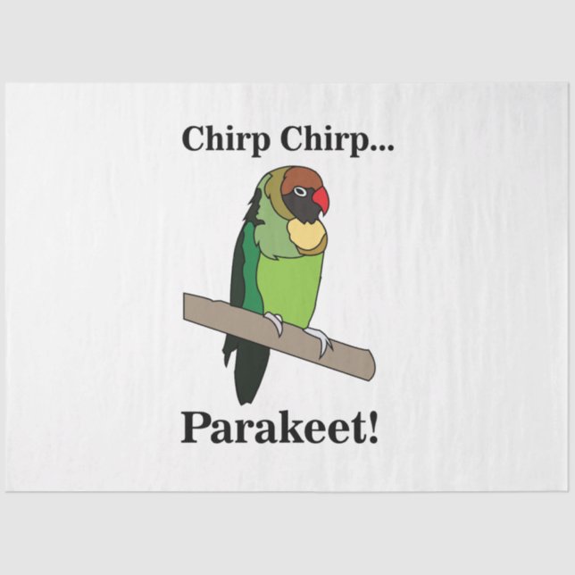 Papel De Seda Parakeet Bird Lovers (Frente )