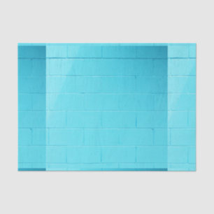 Papel De Seda Parede de Tijolo Azul