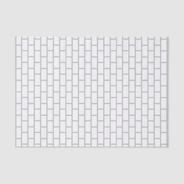 Papel De Seda Parede de Tijolo Simples Combina com Festa de Deco (Frente )