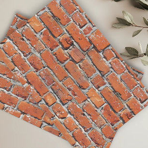 Papel De Seda Parede de Tijolo Vermelho Pedra natural