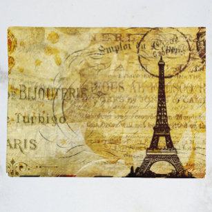 Papel De Seda Paris França Decoupage Vintage Ephemera