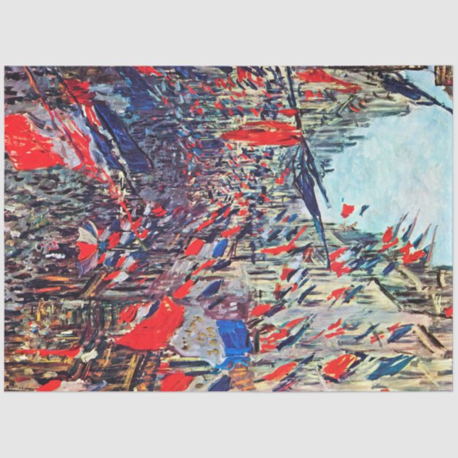 Papel De Seda Paris no Dia Nacional, Claude Monet (Frente )