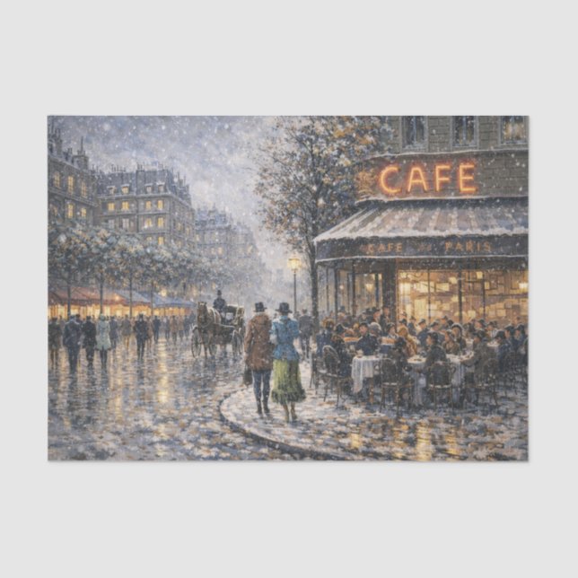 Papel De Seda Parisian Café (Frente )