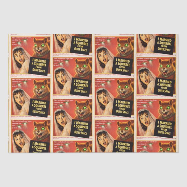 Papel De Seda Paródia de Esquilo do Espaço Exterior (Frente )