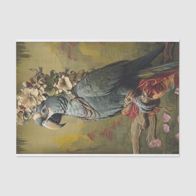 Papel De Seda Parrot Florals (Frente )