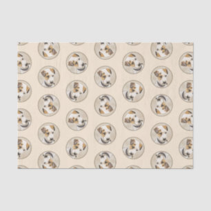 Papel De Seda Parson Jack Russell Terrier pintando Pet Dog Art