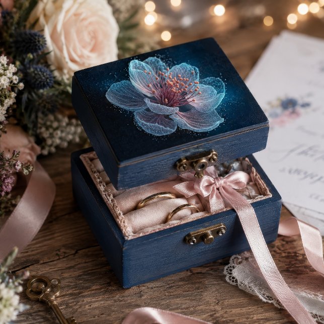 Papel De Seda Partícula Sakura Decoupage Ciano Rosa Bioluminesce (Criador carregado)