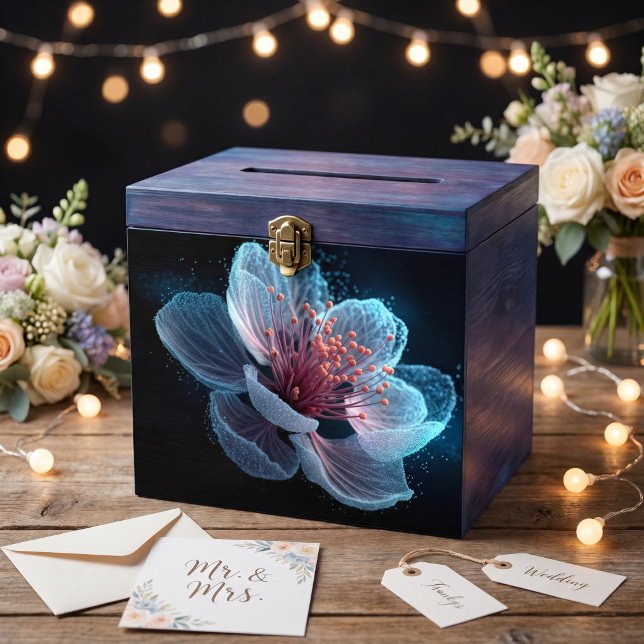 Papel De Seda Partícula Sakura Decoupage Ciano Rosa Bioluminesce (Criador carregado)