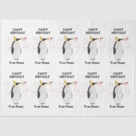 Papel De Seda Partida de pinguins - Animais em Nome da Festa de 