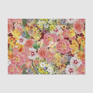 Papel De Seda Partido de jardim cor-de-rosa da parada