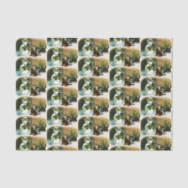 Papel De Seda Partido dos gatos do boneco de neve do feriado do