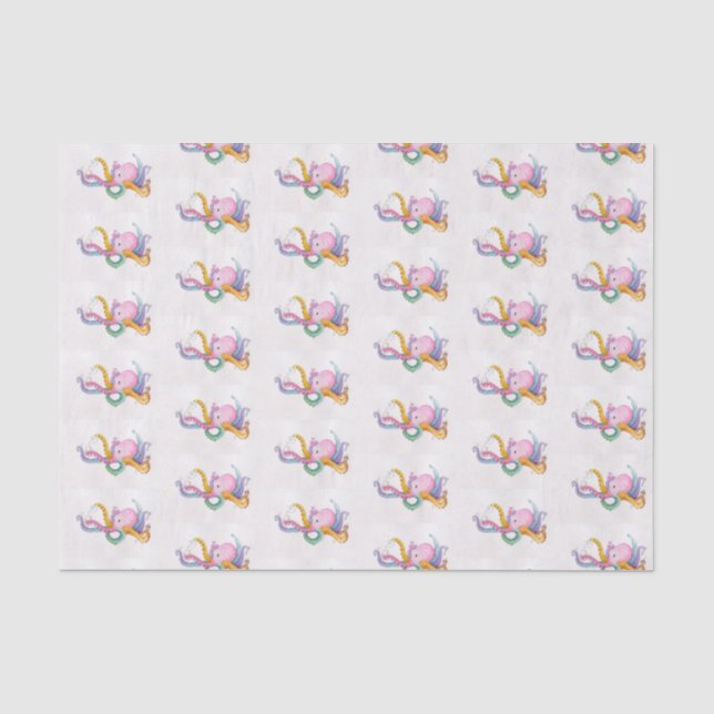 Papel De Seda Partido Octopus Tea (Frente )