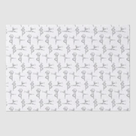 Papel De Seda Pas De Doodle Ballerina Balé Dancer Considerando