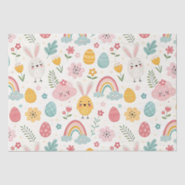 Papel De Seda Páscoa Bunny Pattern