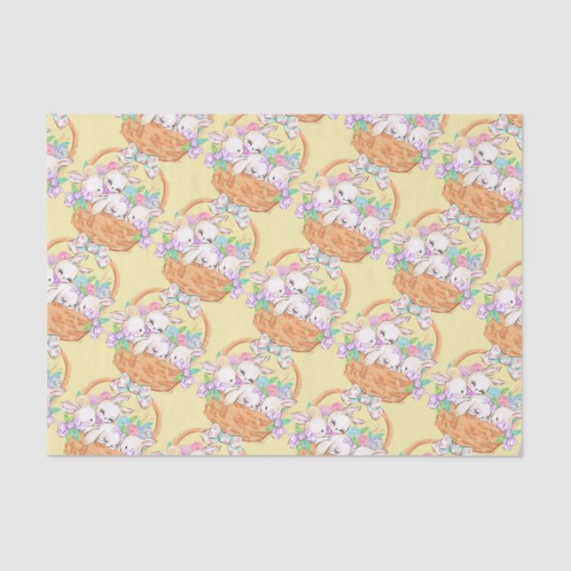 Papel De Seda Páscoa De Coelhinhos (Frente )