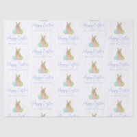 Páscoa Feliz Personalizada Aquarela Coelhinho Fofo