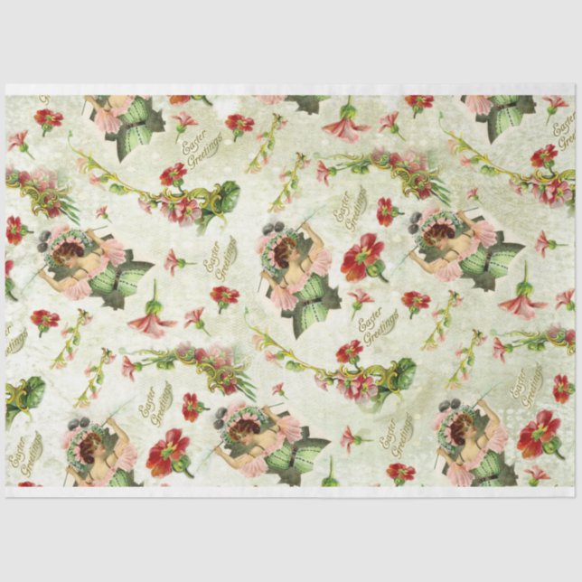 Papel De Seda Páscoa Morning Lady (Frente )