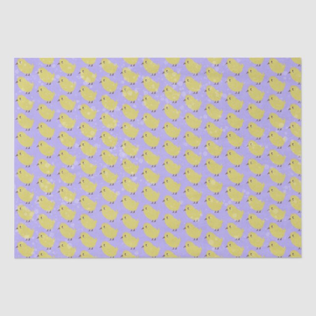Papel De Seda Páscoas em roxo texturizado (Frente )