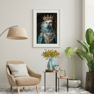 Papel De Seda Pássaro Antigo Coroa Rainha Papagaio Decoupage