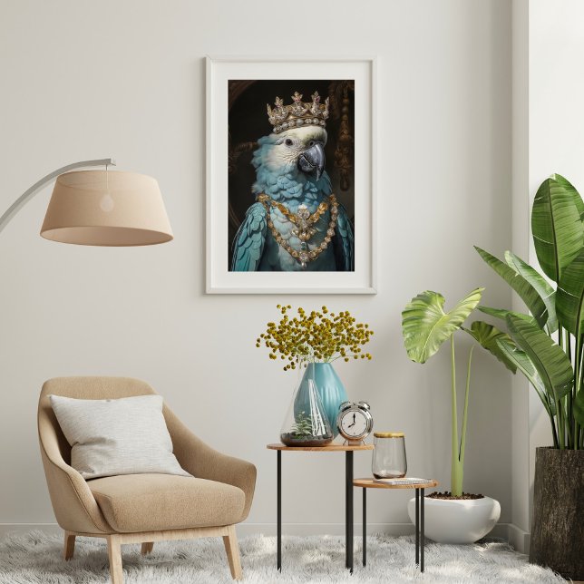 Papel De Seda Pássaro Antigo Coroa Rainha Papagaio Decoupage (Criador carregado)