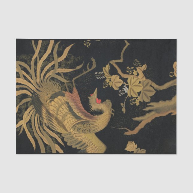 Papel De Seda Pássaro Audsley Mítico Howo: Fênix Japonesa de 188 (Frente )
