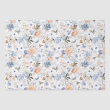 Pássaro Azul com Rubor de Pêssego Pálido 