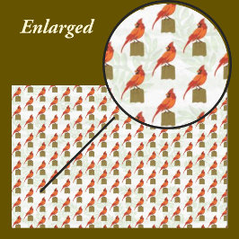 Papel De Seda Pássaro Cardinal Vermelho