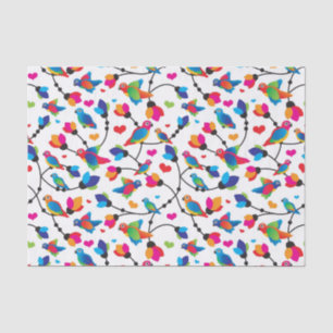 Papel De Seda pássaro colorido bonito do papagaio