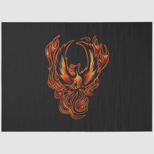Papel De Seda Pássaro De Fogo (Frente )