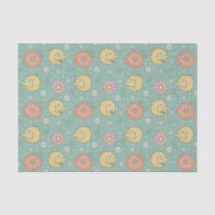 Papel De Seda Pássaro Grande Padrão Floral de Boas Vibes
