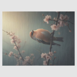 Papel De Seda Pássaro na Primavera