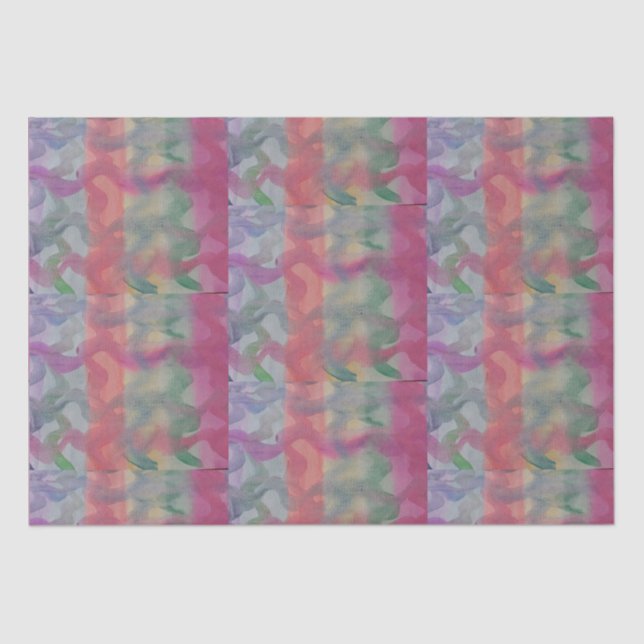 Papel De Seda Pastel Abstrato Art (Frente )