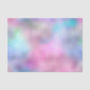 Papel De Seda Pastel abstrato metálico azul cor-de-rosa de vidr