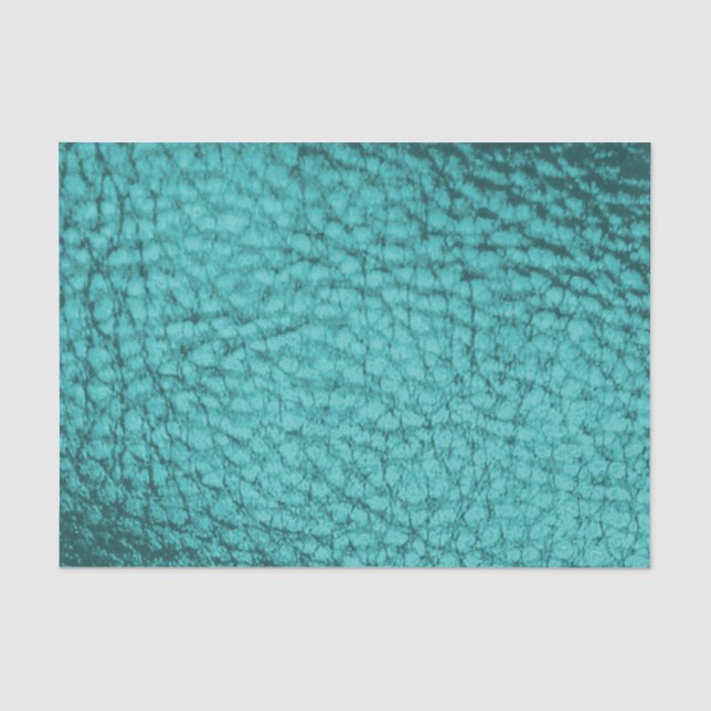 Papel De Seda Pastel Aqua Faux Leather (Frente )