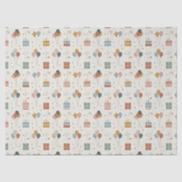 Papel De Seda  Pastel Cakes, Balloons & Stars Scandi Birthday