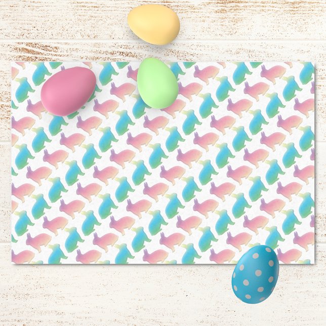 Papel De Seda Pastel Easter Bunnies (Criador carregado)