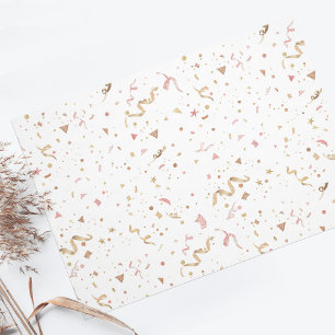 Papel De Seda Pastel Glitter Confetti