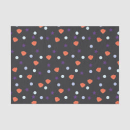 Papel De Seda Pastel Halloween Shells & Sea Stars em Negro