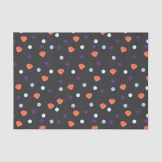 Papel De Seda Pastel Halloween Shells & Sea Stars em Negro
